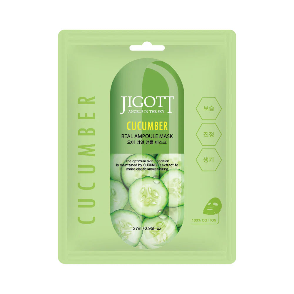 Jigott Cucumber Real Ampoule Mask