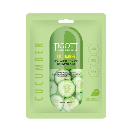 Jigott Cucumber Real Ampoule Mask